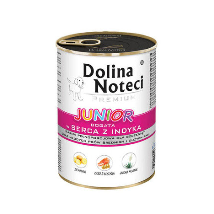 Dolina Noteci Junior bogata w serca z indyka 400g
