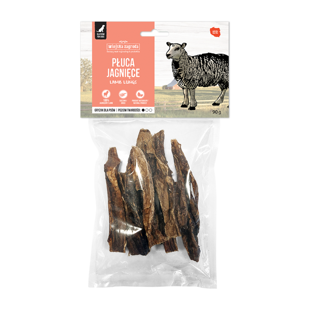 Przysmak Dla Psa Wiejska Zagroda Płuca Jagnięce