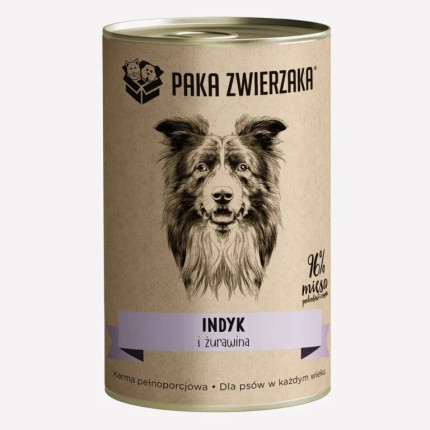 Karma Mokra Paka Zwierzaka Indyk i żurawina