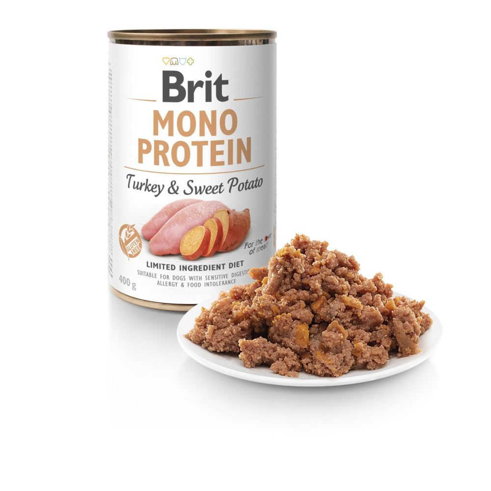 Brit Mono Protein, Turkey & Sweet Potato, 400 g