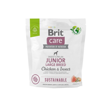 Brit Care Dog Sustainable Junior Large Breed, Chicken & Insect