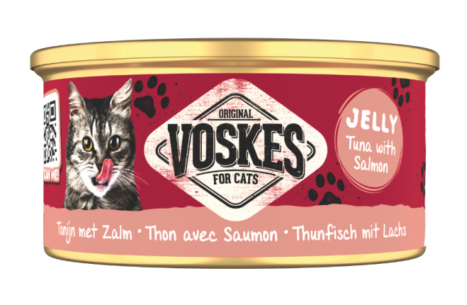 Voskes Original Jelly Tuna with Salmon Mokra Karma dla kota