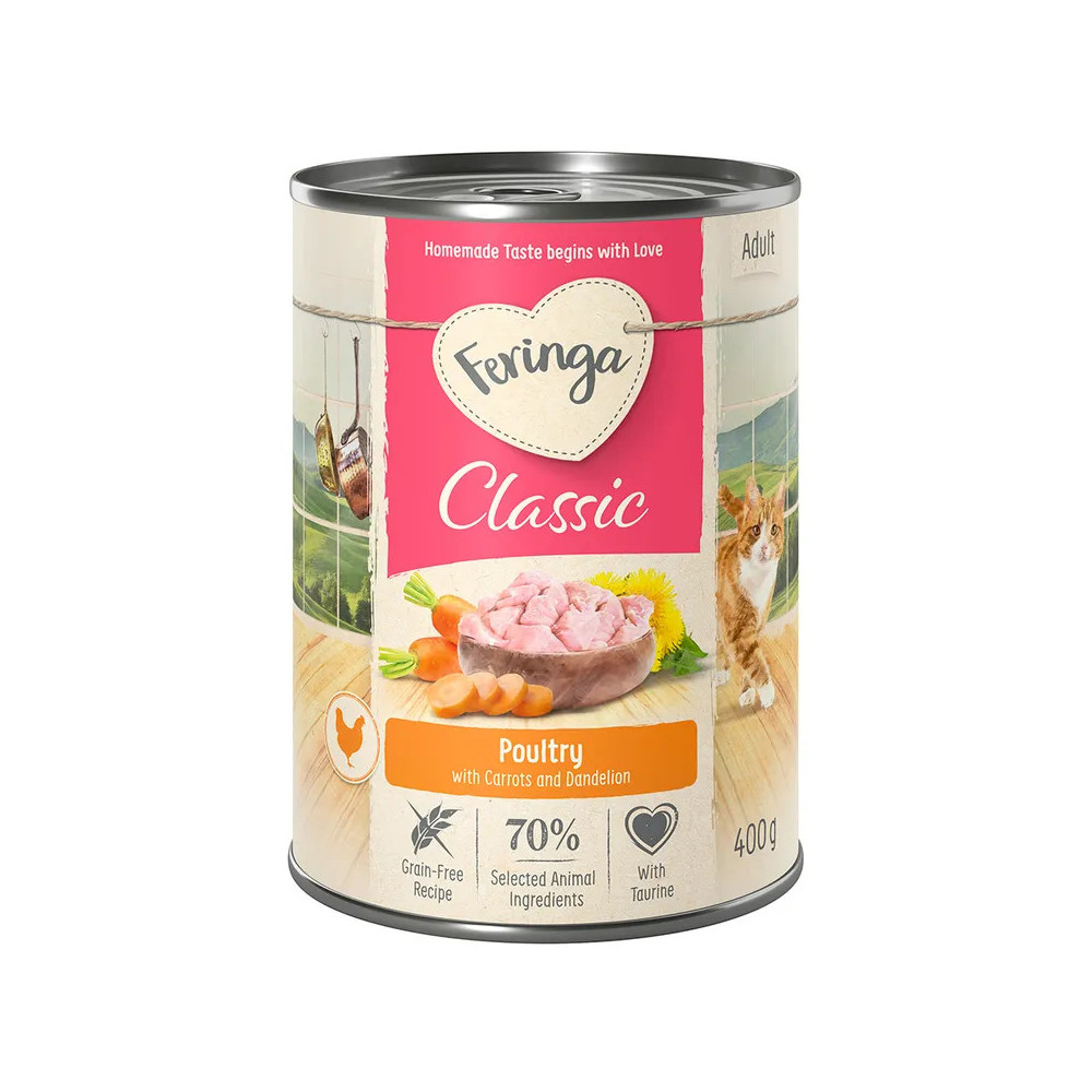 Karma mokra dla Kota Feringa ADULT CLASSIC Drób - Bez Zbóż