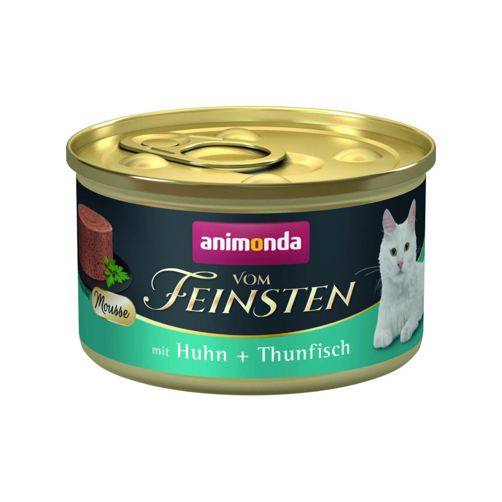 Mokra karma dla kota Vom Feinsten Mousse z kurczakiem + tuńczyk