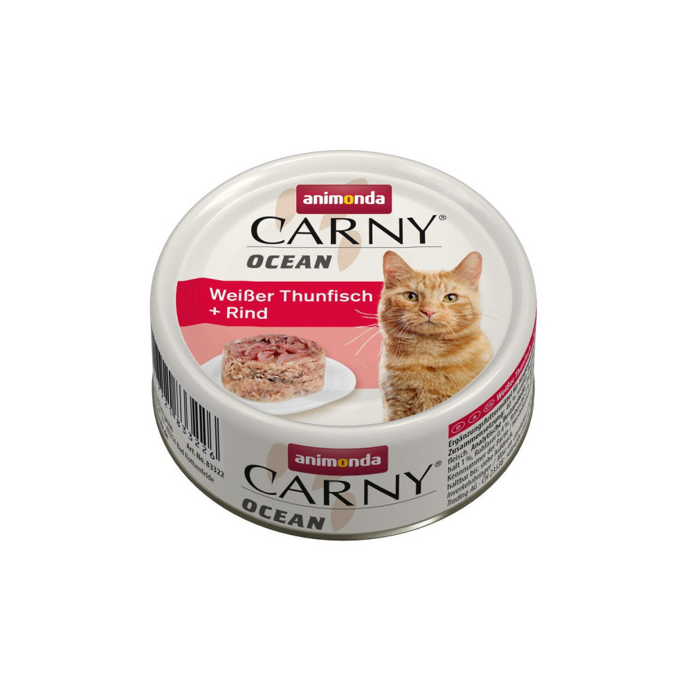 Mokra karma dla kota Carny Ocean biały tuńczyk + wołowina
