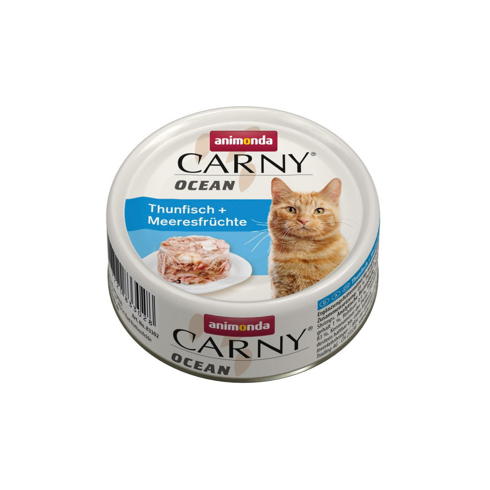 Mokra karma dla kota Carny Ocean tuńczyk + owoce morza