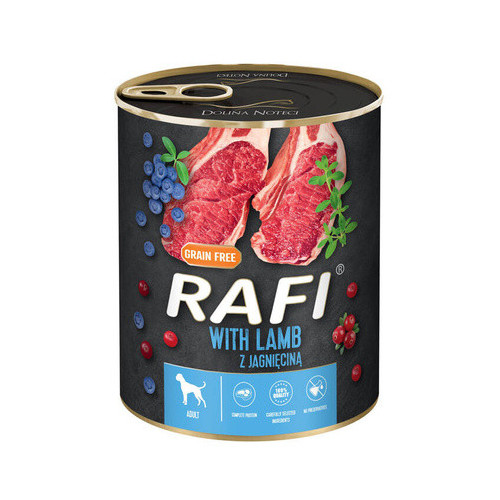 Mokra karma dla psa Rafi z jagnięciną