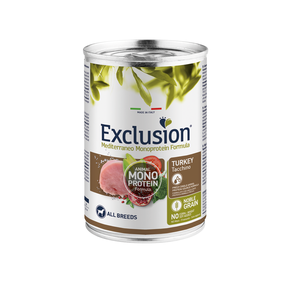 Mokra karma dla psa Mediterraneo dla dorosłych psów indyk