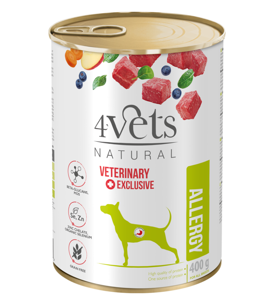 4Vets Natural  Allergy - mokra karma dla psa