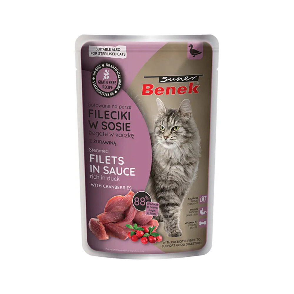 Super Benek Filety gotowane na parze kaczka z żurawiną