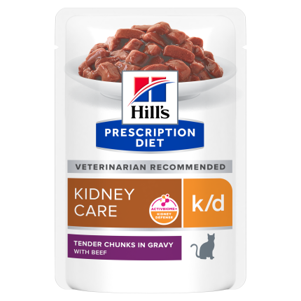Hill's Prescription Diet karma dla kotów k/d with beef