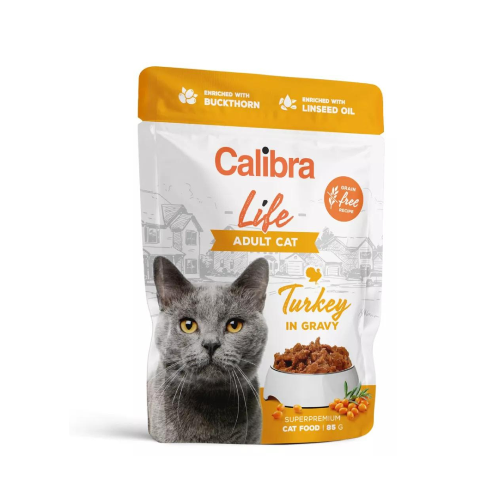 Mokra karma dla kota Calibra Cat Life Turkey In Gravy