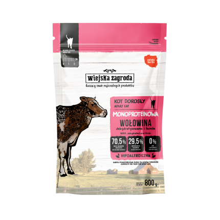 Karma sucha dla kota Wiejska Zagroda Monoproteinowa Wołowina