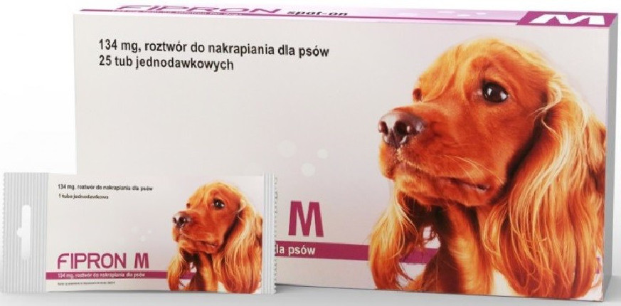 FIPRON Krople na kleszcze pchły dla psa M 10-20kg