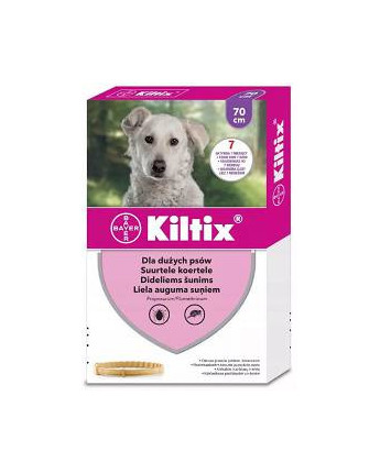Bayer Kiltix Obroża na kleszcze i pchły dla psa dł. 70cm