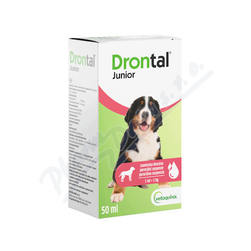 Profilaktyka pasożytów u szczeniąt – Drontal Junior 50 ml jako zawiesina doustna dla młodych psów