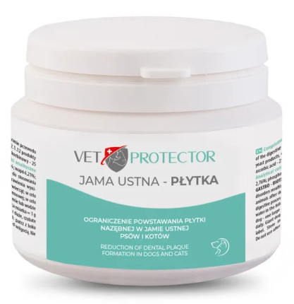 JM SANTE Vet Protector Jama ustna – płytka - proszek do higieny jamy ustnej psa i kota
