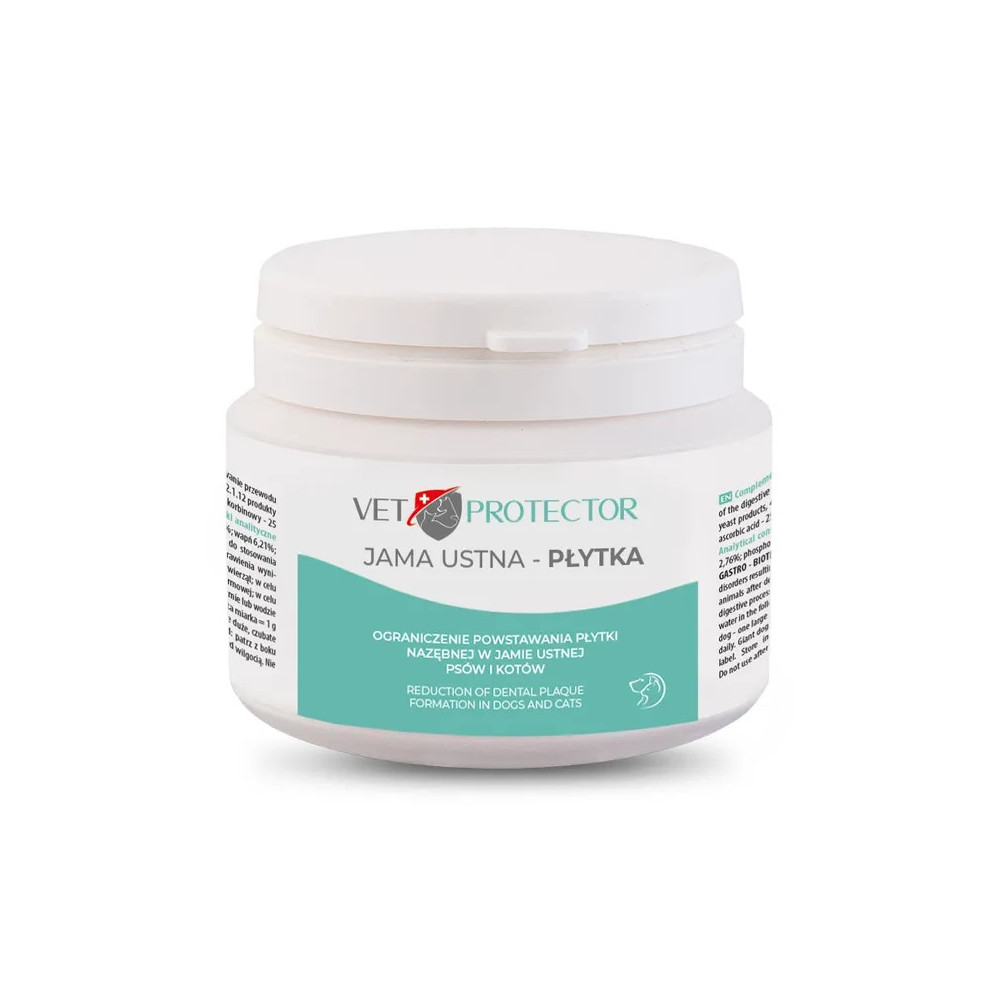 JM SANTE Vet Protector Jama ustna – płytka - proszek do higieny jamy ustnej psa i kota