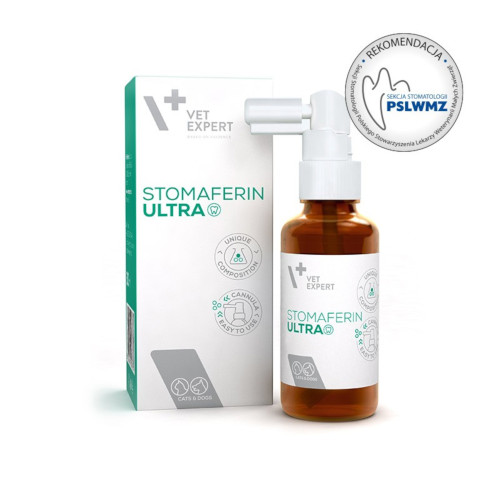 VET EXPERT STOMAFERIN ULTRA – specjalistyczny preparat do jamy ustnej dla psów i kotów