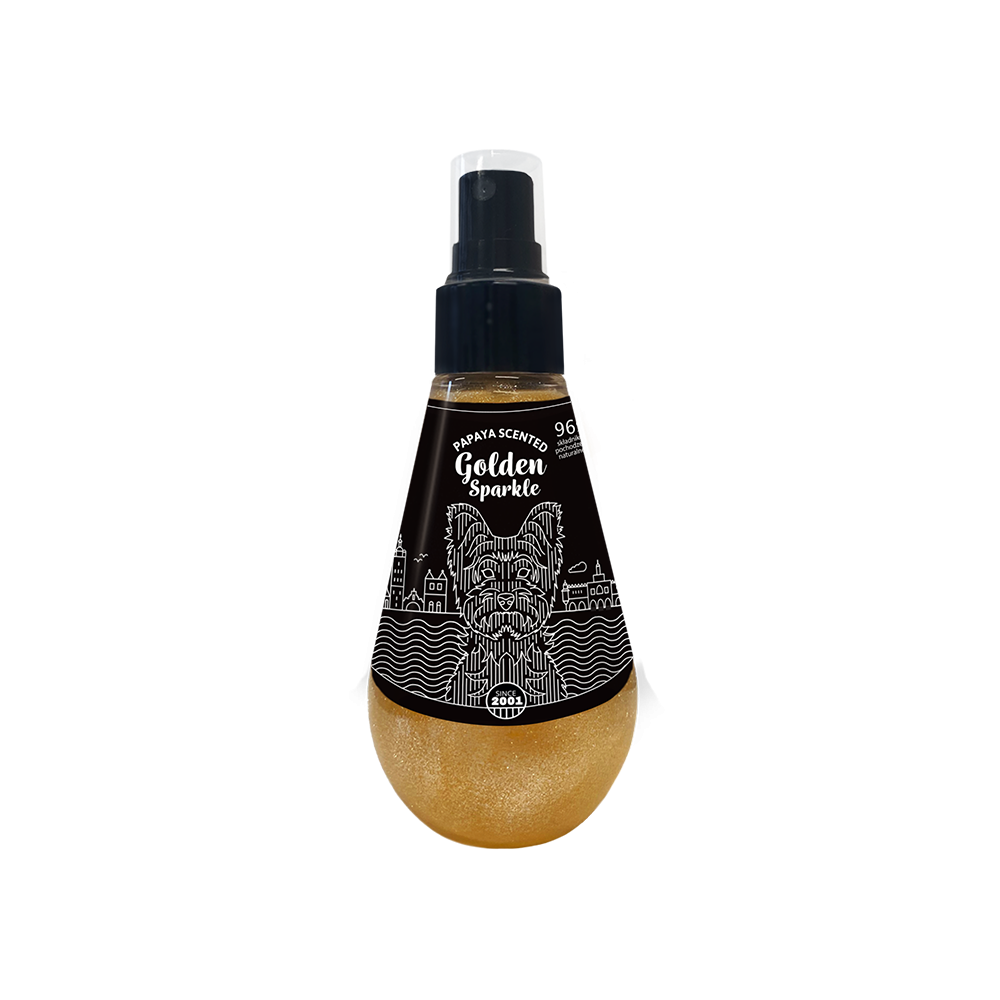 Golden Sparkle perfumy dla psów z brokatem 150 ml