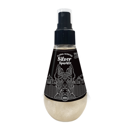 Silver Sparkle perfumy dla psów z brokatem 150 ml