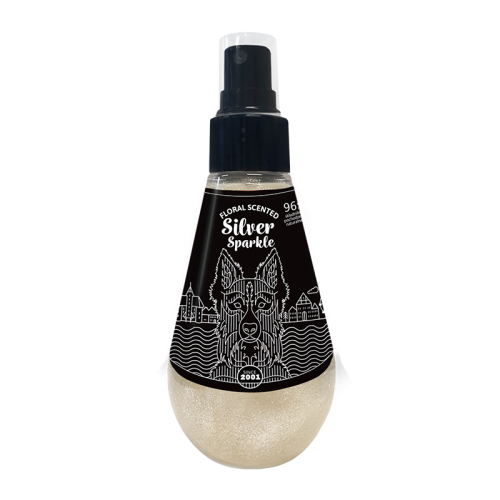 Silver Sparkle perfumy dla psów z brokatem 150 ml