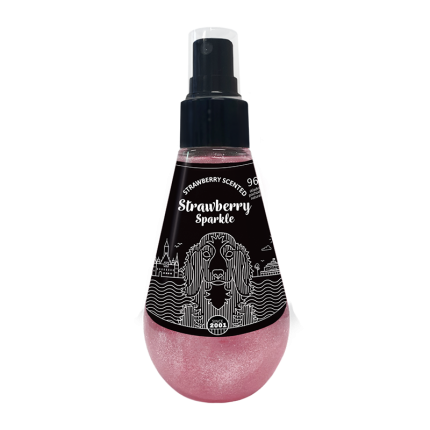 Strawberry Sparkle perfumy dla psów z brokatem 150 ml