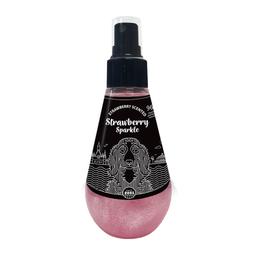 Strawberry Sparkle perfumy dla psów z brokatem 150 ml