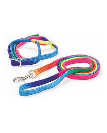 Kerbl Szelki dla kota ze smyczą Rainbow