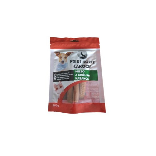 Psie i Kocie Łakocie Mięso z królika kabanos