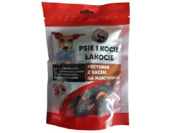 Psie i Kocie Łakocie Przysmak z kaczki na marchewce