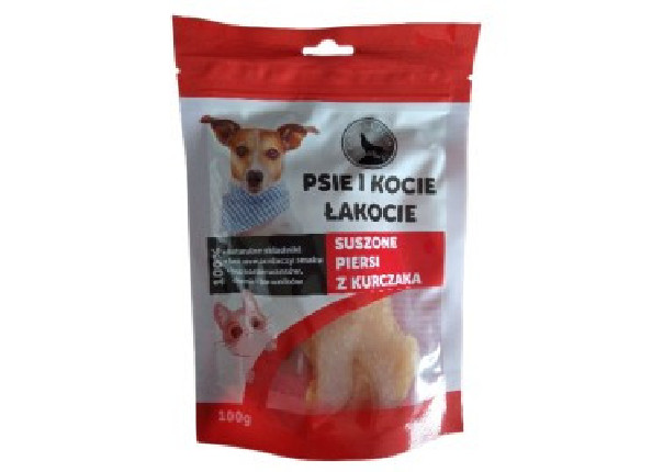 Psie i Kocie Łakocie Suszone piersi z kurczaka