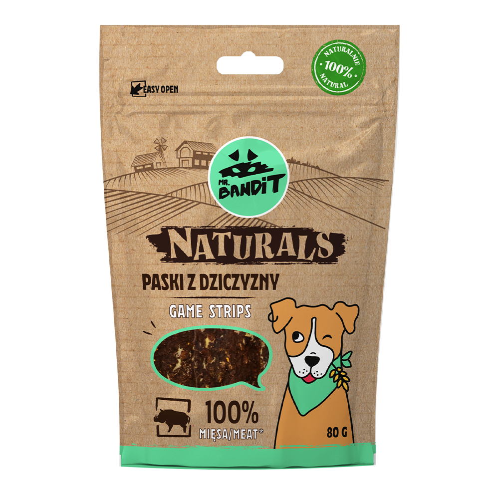 Mr Bandit Naturals Paski z Dziczyzny