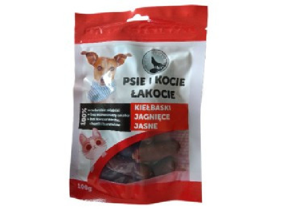 Psie i Kocie Łakocie Kiełbaski jagnięce jasne