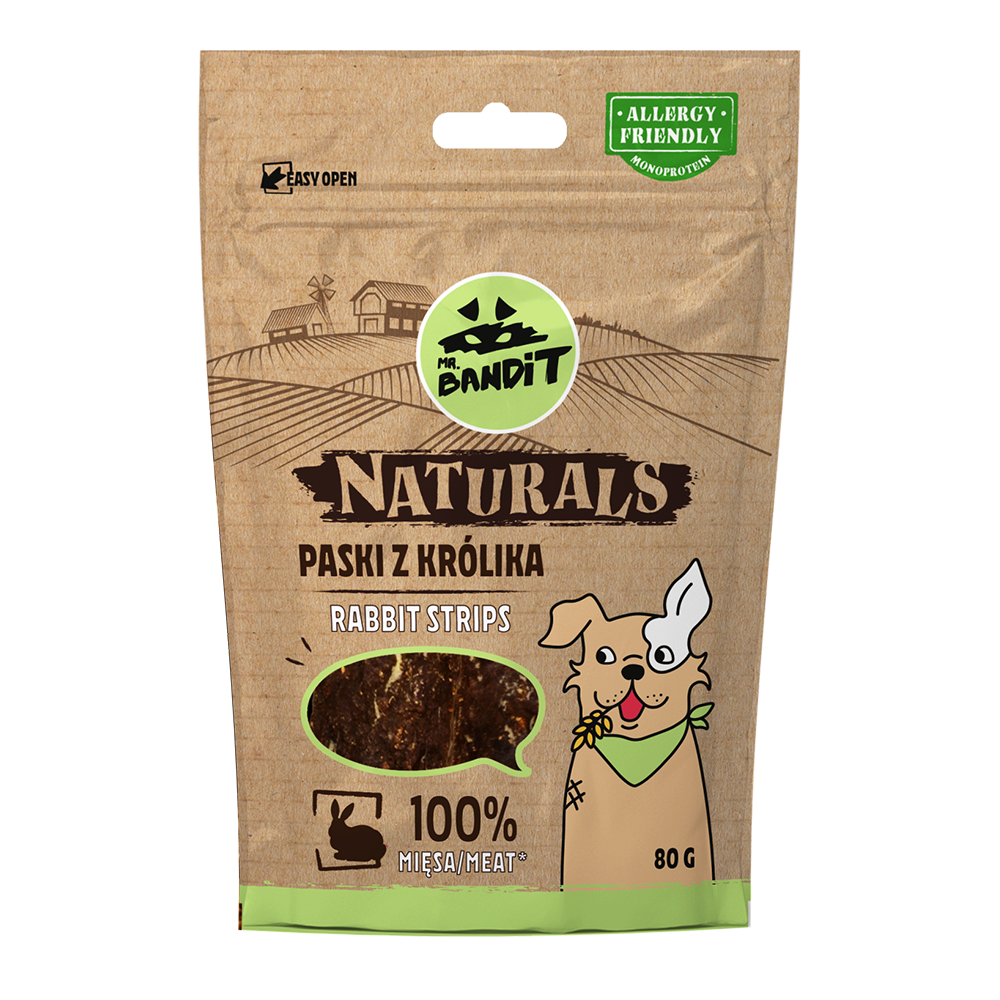 Mr Bandit Naturals Paski z Królika