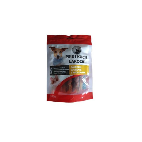 Psie i Kocie Łakocie Pałeczki wołowe z wołowiną