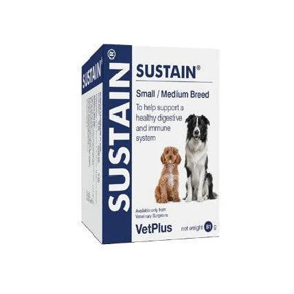 VetPlus Sustain dla małych i średnich ras saszetki wspierające funkcjonowanie układu pokarmowego i odpornościowego