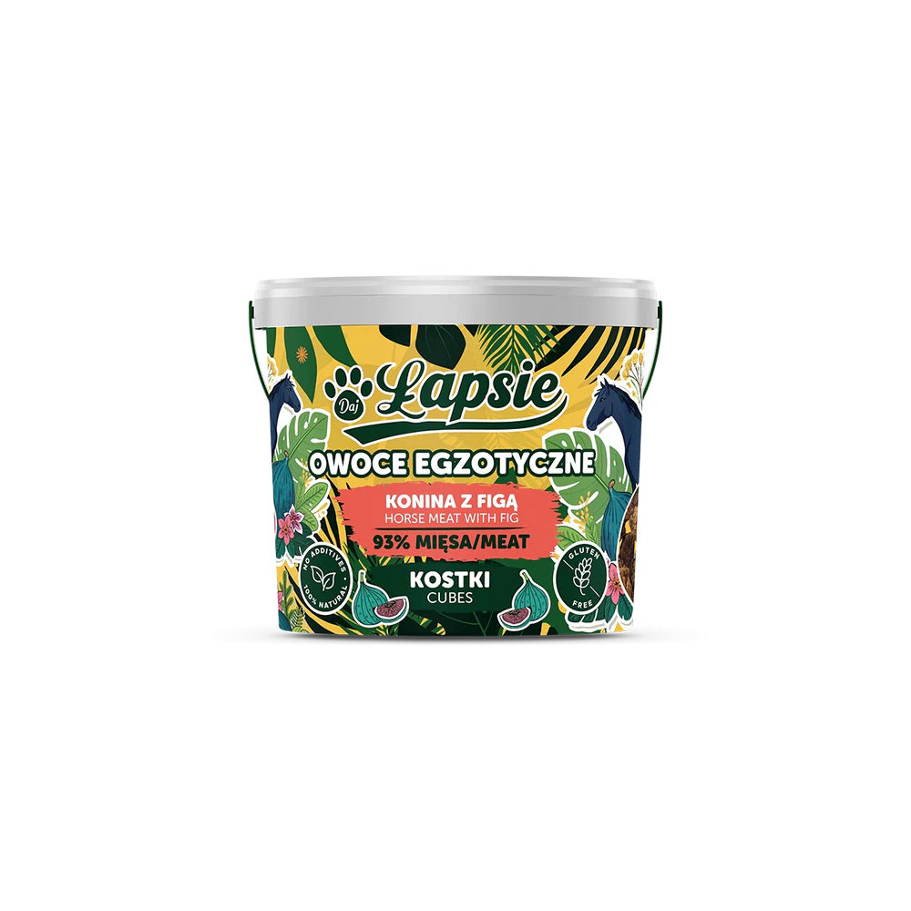 Łapsie Mięsne Kostki Konina z Figą