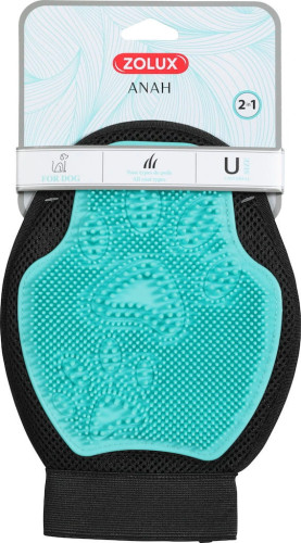 ZOLUX Dwustronna rękawica dla psa do czesania, mycia, zbierania sierści ANAH