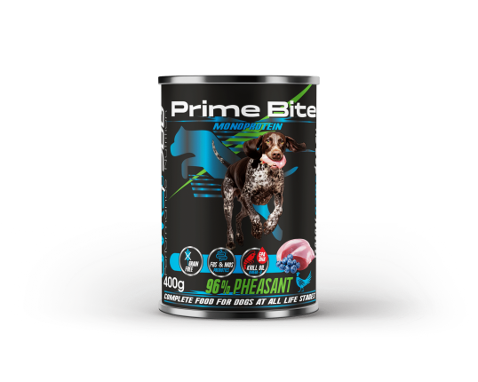 Karma mokra Prime Bite Bażant z jagodą 400g