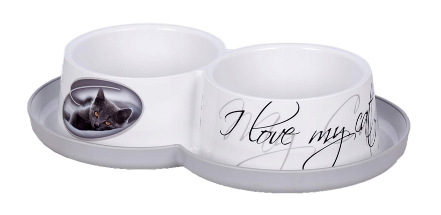 Zestaw dwóch misek do karmienia Riga plastik 2 x 350 ml