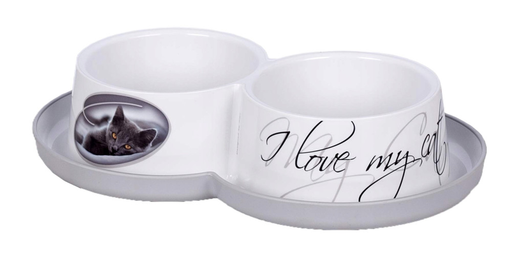 Zestaw dwóch misek do karmienia Riga plastik 2 x 350 ml